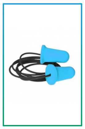 صورة سدادة لحماية الاذن مع خيط ازرق سباكير