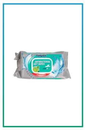 صورة مناديل مبللة للكبار ULTRA COMPACT ANTIBACTERIAL