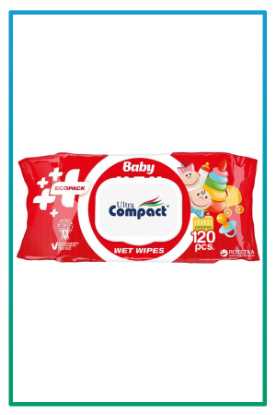 صورة مناديل مبللة للكبار ULTRA COMPACT BABY ECO PACK