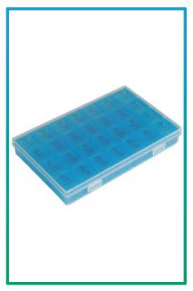 صورة حافظة دواء اسبوعية وحدات ritecare bnbx34 مع علبة بلاستيكية