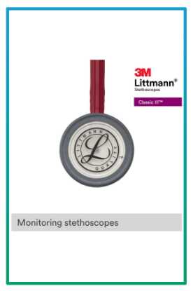 صورة سماعة طبيب littmann classic 3 3m Red tube