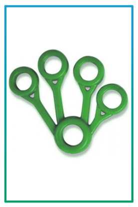 صورة تمرين مد الاصابع اخضر وسط