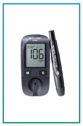 صورة جهاز فحص السكر فالدم accu-chek active