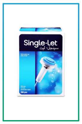 صورة إبر وخز فحص سكر عبوة single-let 200