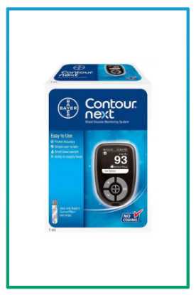 صورة جهاز فحص السكر فالدم contour next