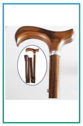 صورة عصا مقبض خشب قابل للطي EA710