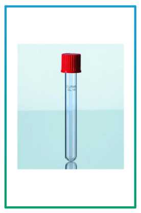 صورة انابيب محاليل DURAN مقاس وسط مع غطاء
