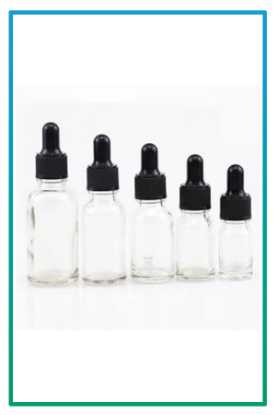 صورة قطارة زجاج فارغ