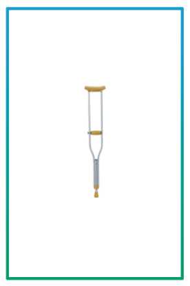 صورة عكاز تحت الابط KJT906B مقاس S