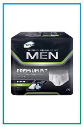صورة حفائظ كبار سن tena premiun مقاس L رجالي