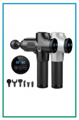 صورة مسدس مساج كهرائي وبطارية 6رؤؤس