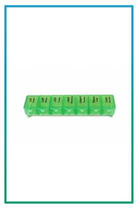 صورة حافظة دواء اسبوعية 013اخضر