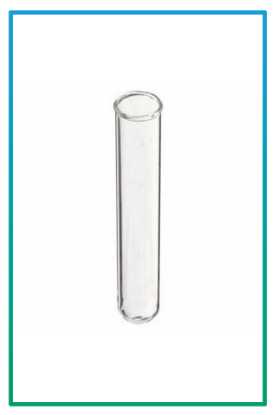 صورة انبوب اختبار زجاجي12*100 الماني بشفة